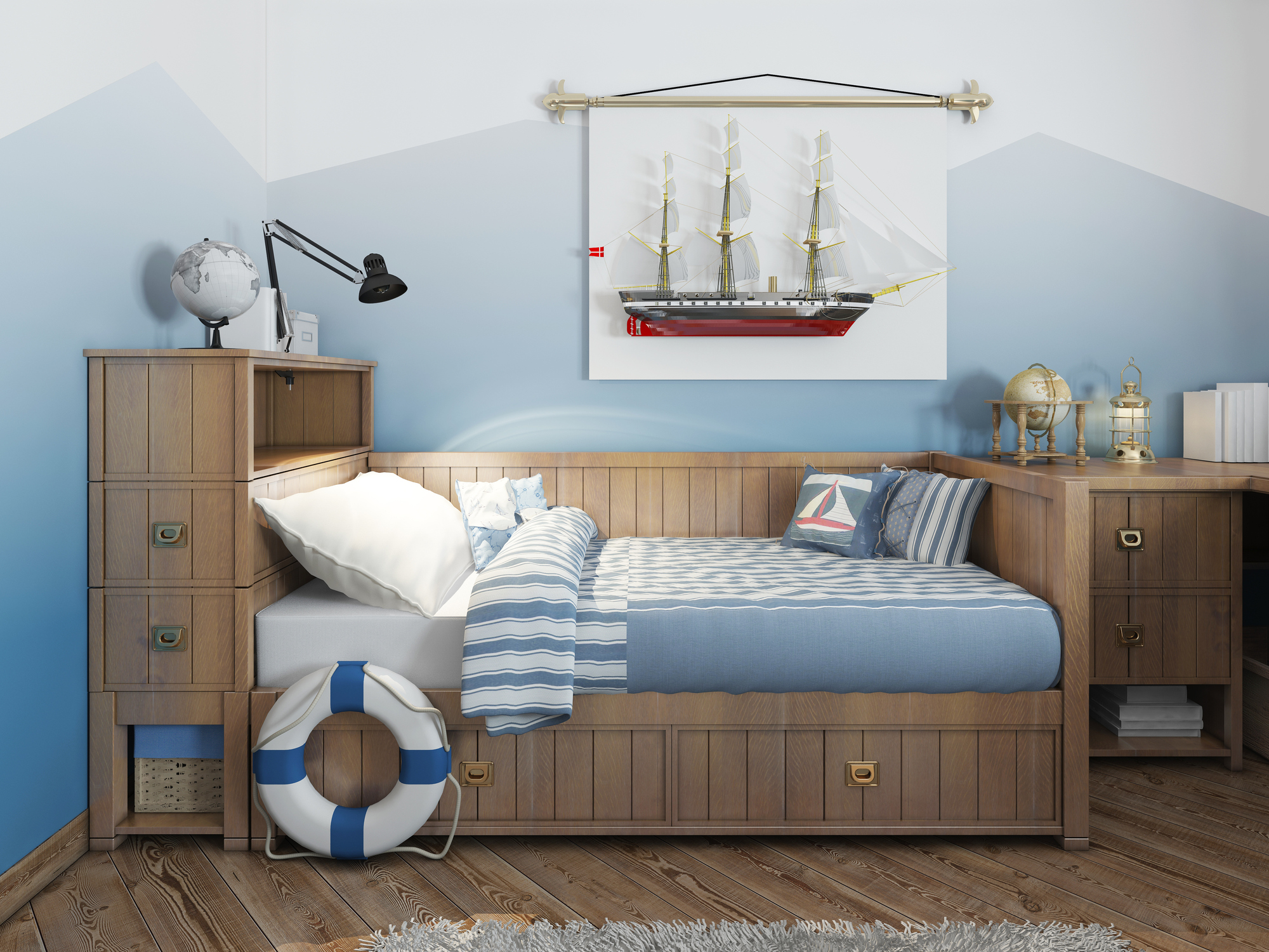 Blue Children's Room Blue Children's Room