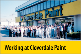 Working at Cloverdale Paint