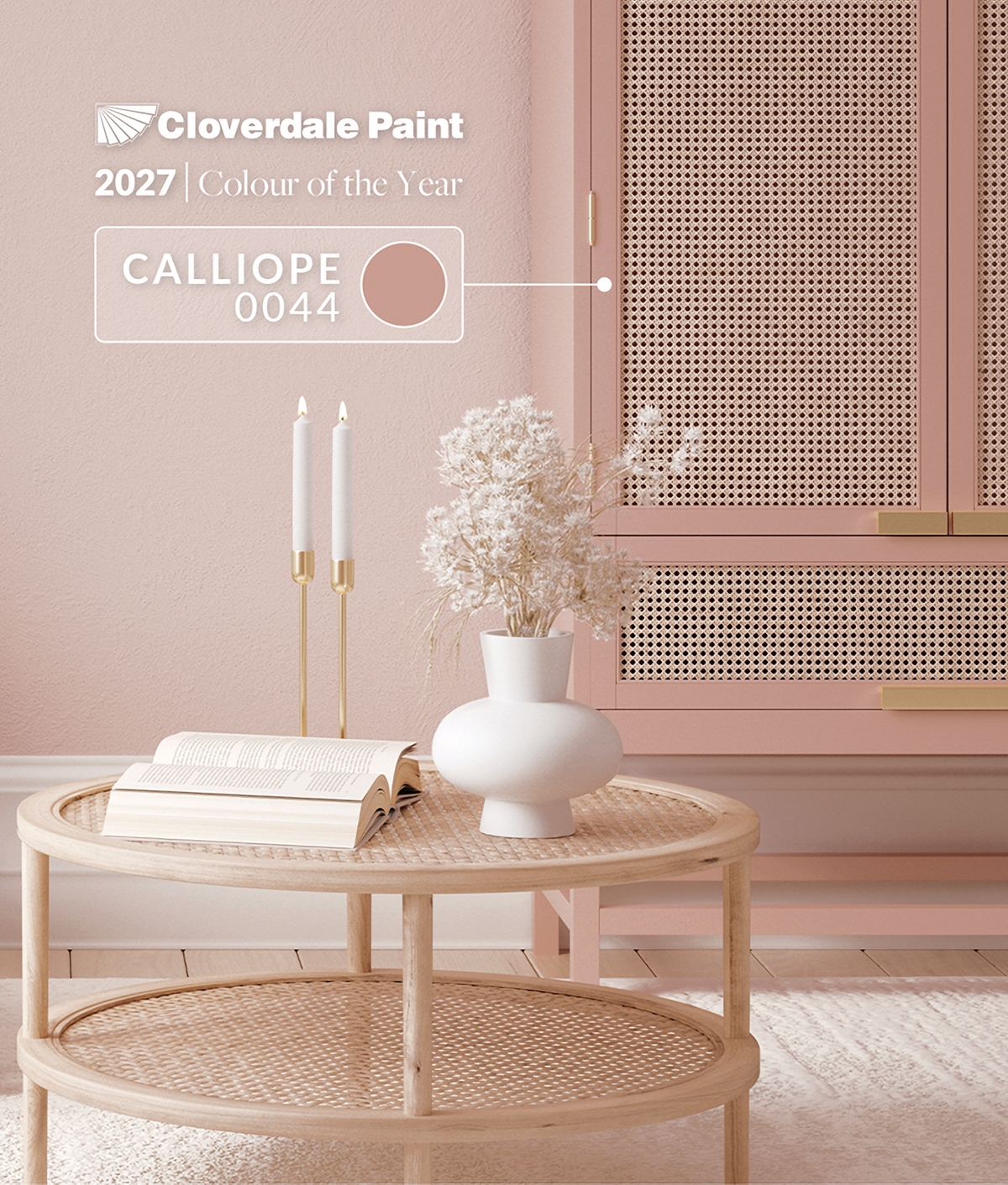 2027 Colour of the Year Calliope 0044 in a warm, collected living room