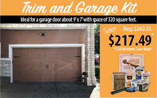 Cloverdale Paint garage and trim DIY paint kit
