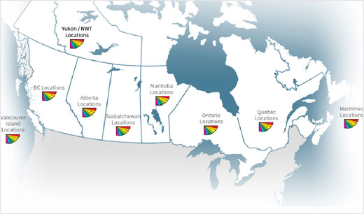 Cloverdale Paint location Map