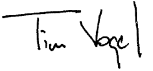 Tim Vogel signature