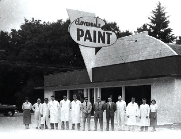 Cloverdale Paint staff in 1955