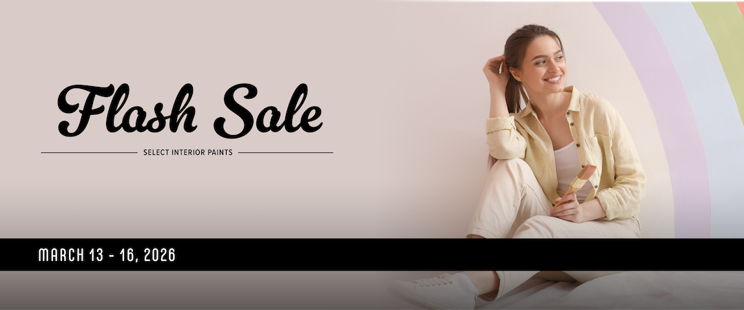 Save up to 40% off on select interior paint