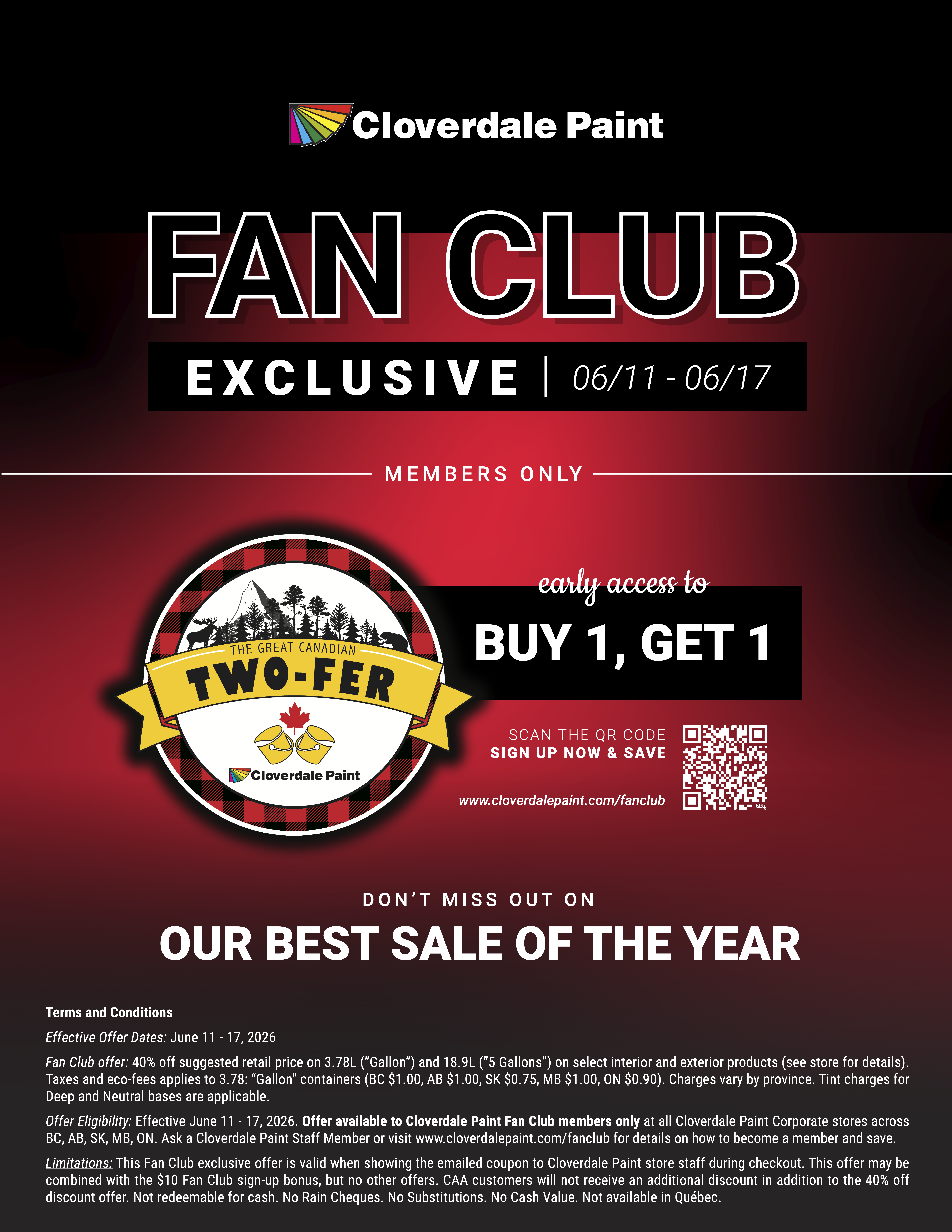 Fan Club Exclusive Sale