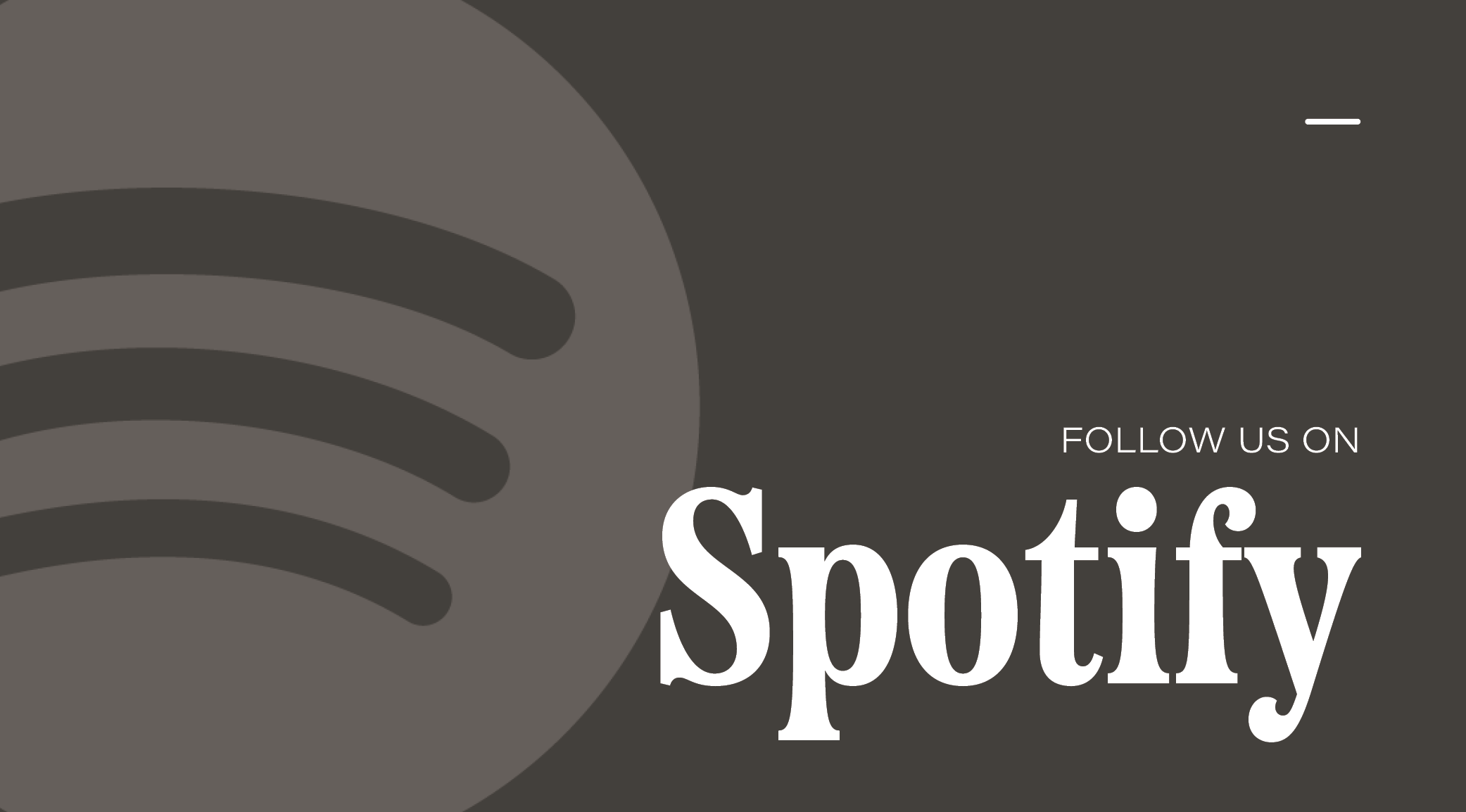 Follow us on Spotify